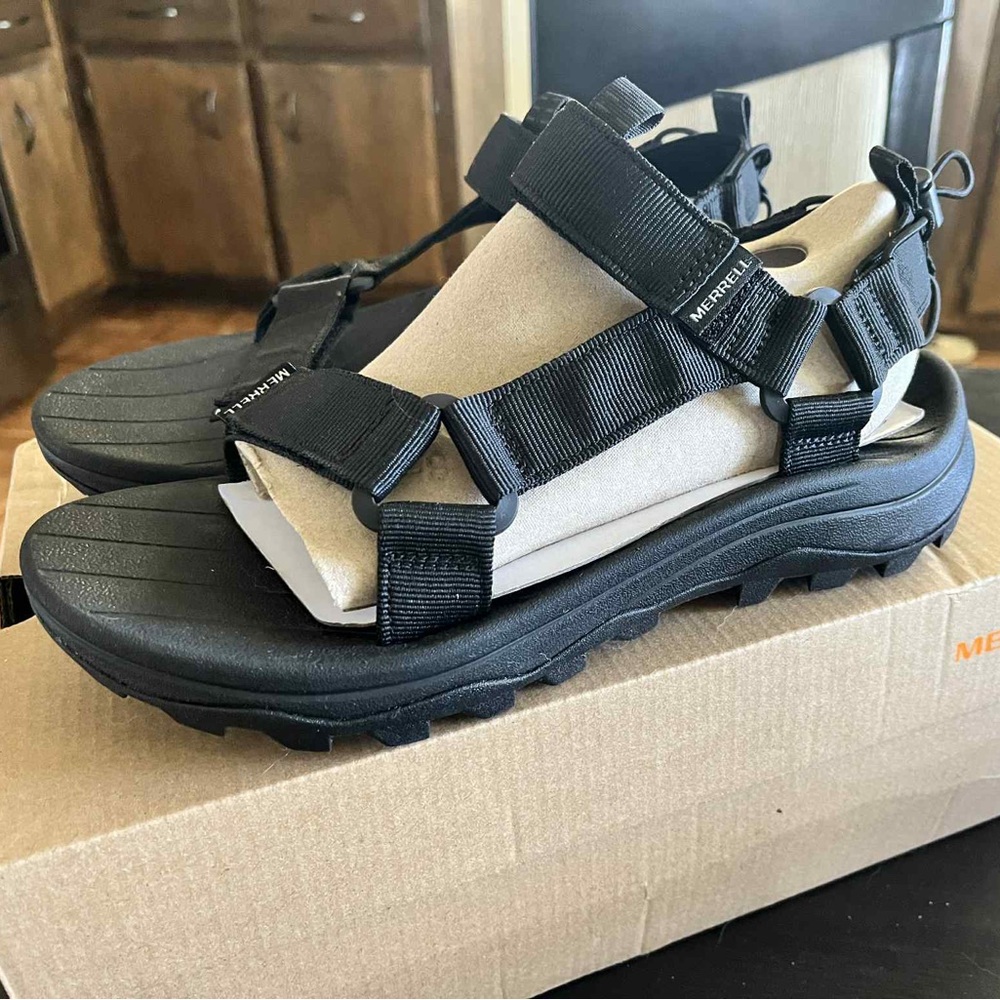 Merrell Black Outdoor Sandals